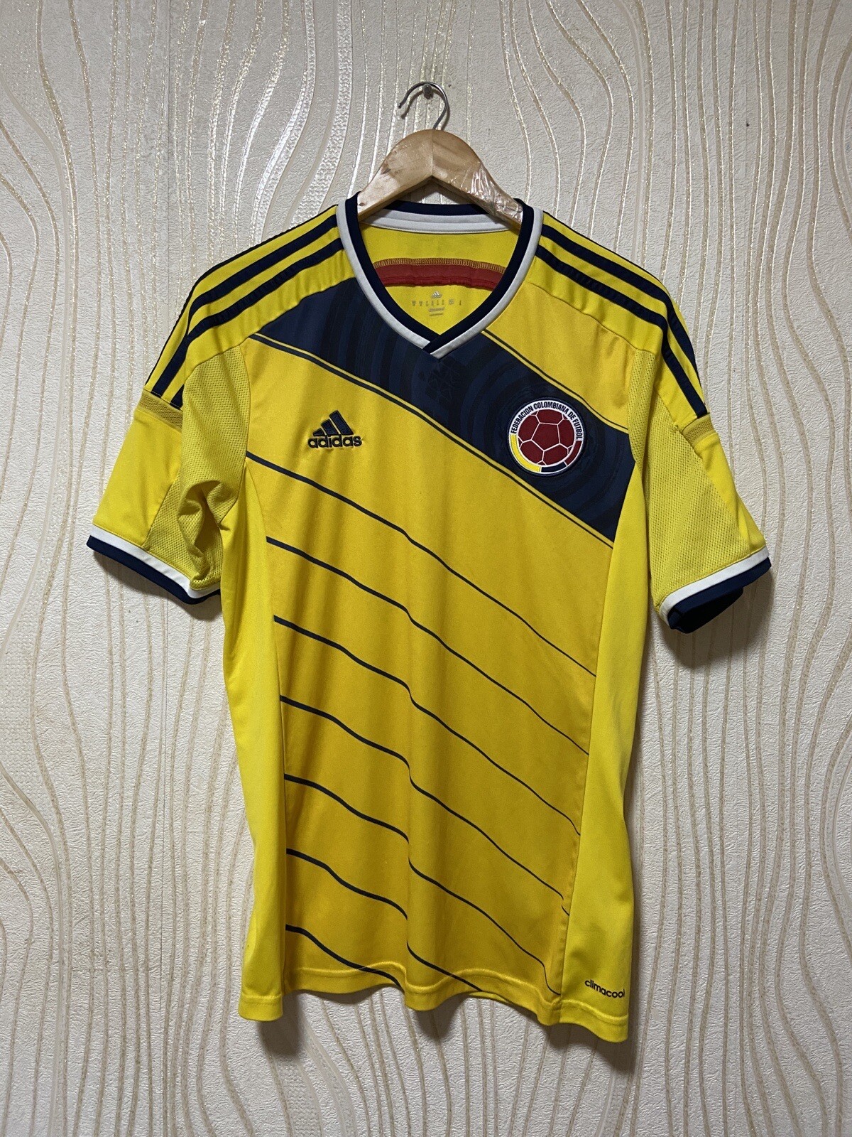 COLOMBIA 2014 2015 HOME FOOTBALL SHIRT SOCCER JERSEY ADIDAS G85387 sz M MEN