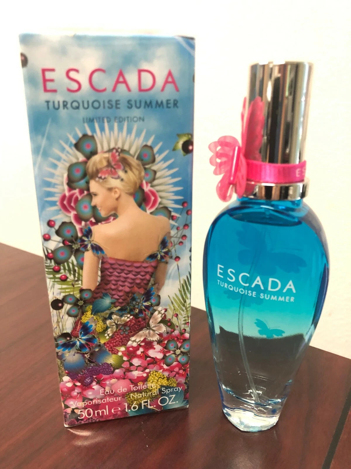 Escada Turquoise Summer Womens Eau De Toilette EDT Spray 50ml 1.6 FL Oz NIB Escada Turquoise Summer Womens Eau De Toilette EDT Spray 50ml 1.6 FL Oz NIB