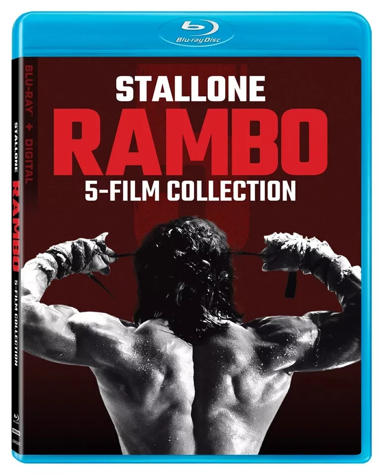 Rambo: 5-Film Complete Collection 1-5 (Blu-ray + Digital) *NEW/SEALED* 