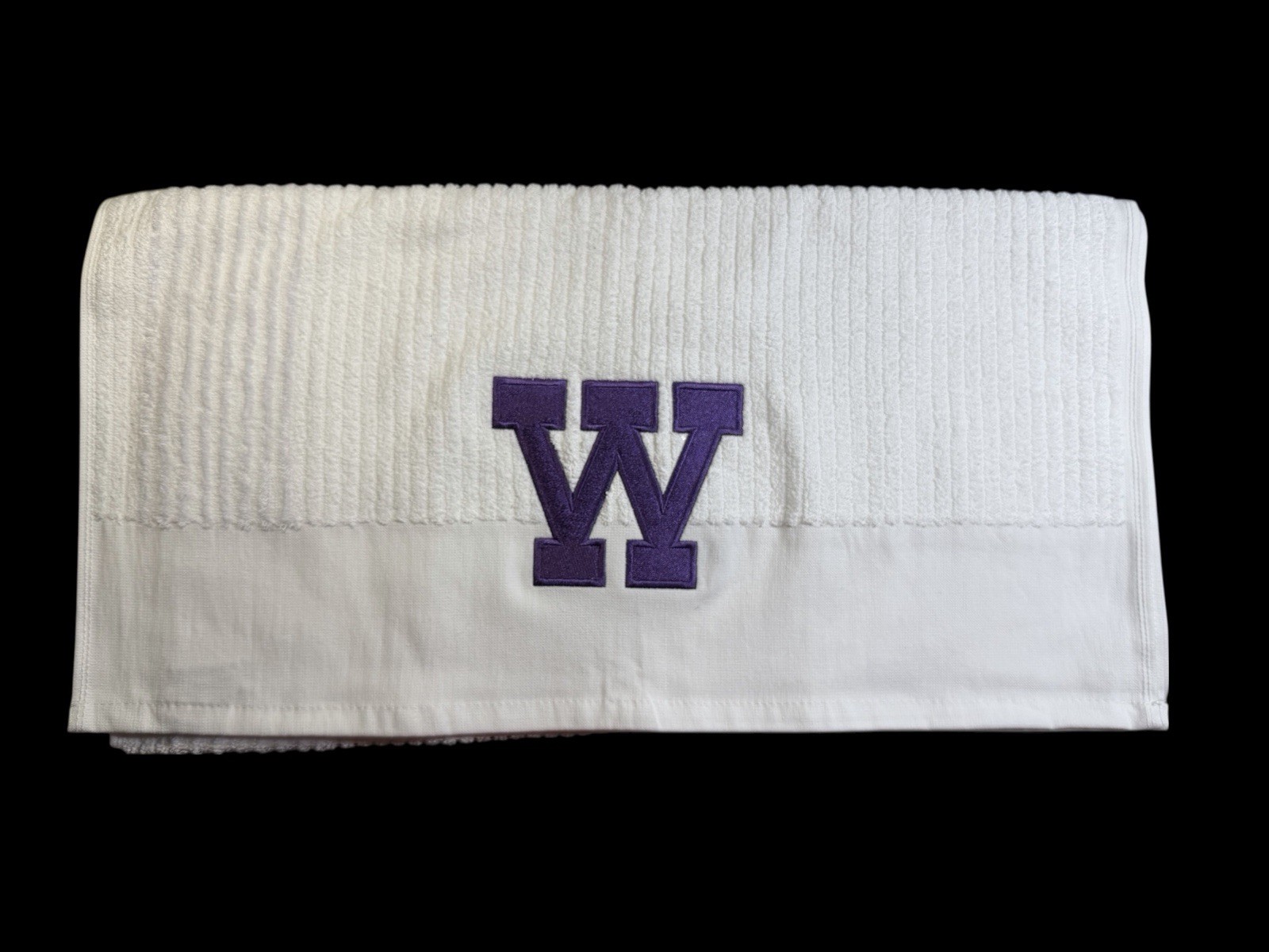 Washington University (Vintage) Caddy Towel / 44in x 24 in (41k Stitches) White Washington University (Vintage) Caddy Towel / 44in x 24 in (41k Stitches) White