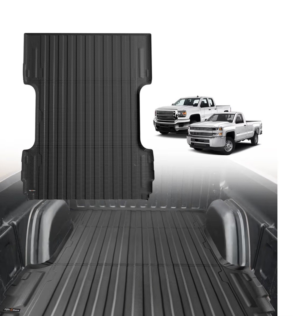 TripleAliners Truck Bed Mat 6.6FT Heavy Duty for 2007-2019 Chevy Silverado/GMC