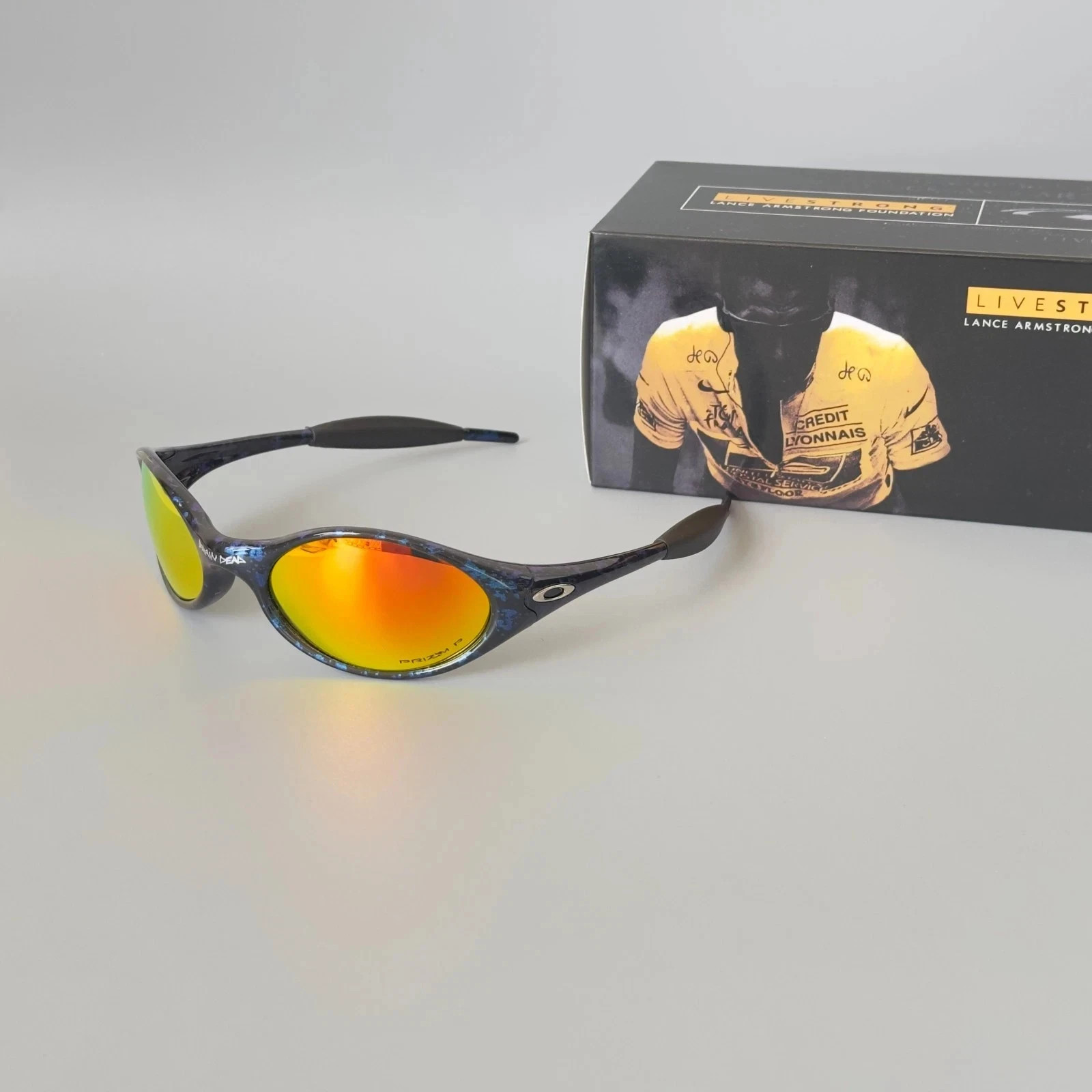 Vintage Oakley eye Jacket X Brain dead Blue Drip Sunglasses Hype Y2K GORPCORE Vintage Oakley eye Jacket X Brain dead Blue Drip Sunglasses Hype Y2K GORPCORE