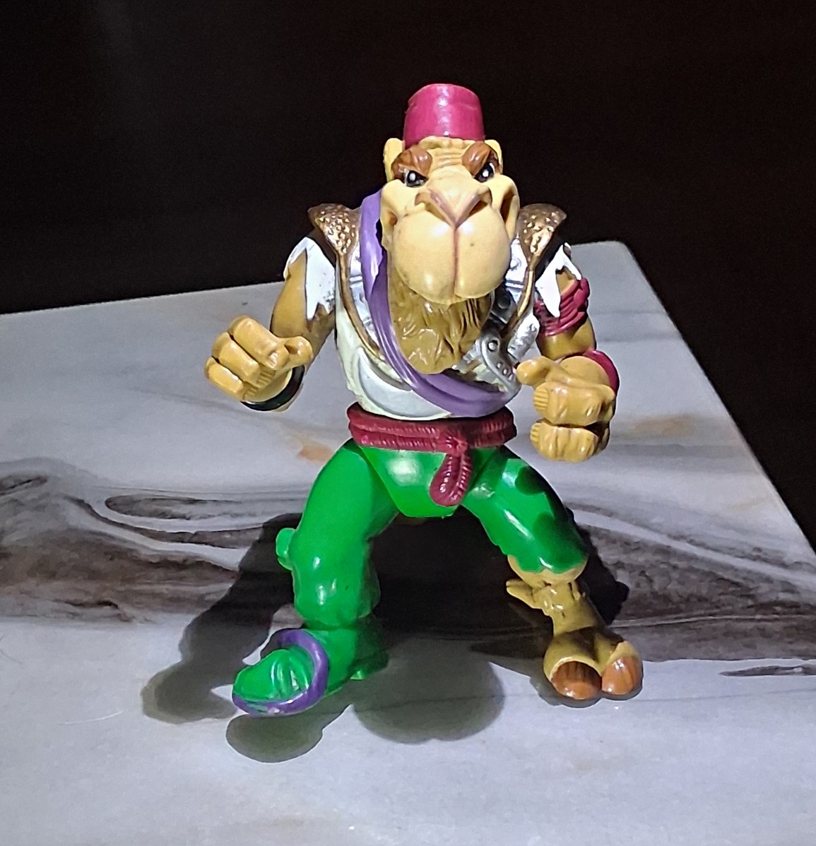 TMNT Sandstorm Figure 1993 Playmates Loose No Acc Tight Action Spring Ex cond