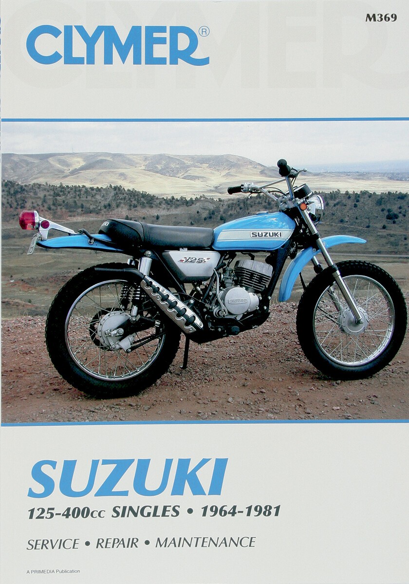 Clymer Repair Manual Suzuki 125-400cc Singles 1964-1981 CM369
