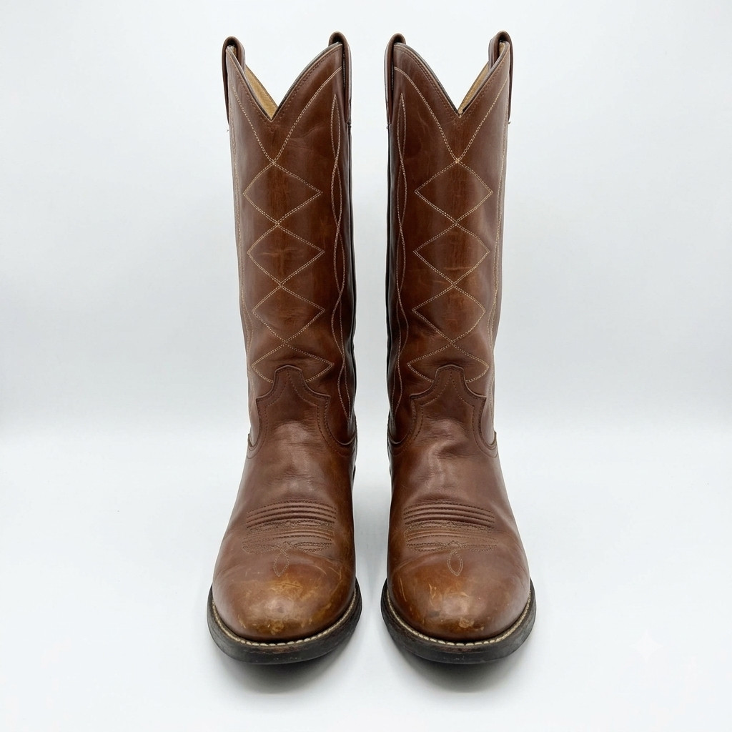 Dan Post Mens Size 7.5 D Brown Leather Cowboy Western Boots