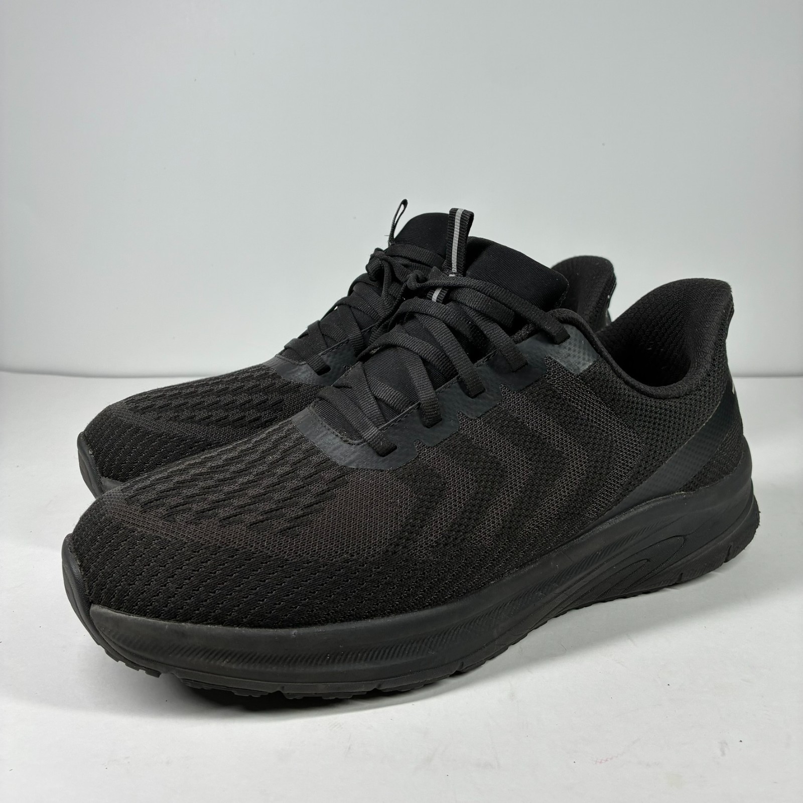 Orthofeet Tilos Men’s 10.5 2E Wide Black Hands-Free Slip-On Sneakers Shoes 20018