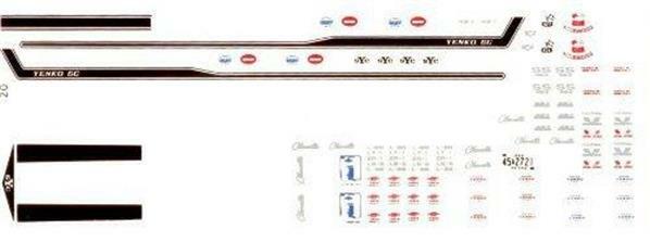 Fred Cady 20 1969 Chevelle427,Nova 427 COPO 9566A,RPO Z25 1/25 waterslide decal