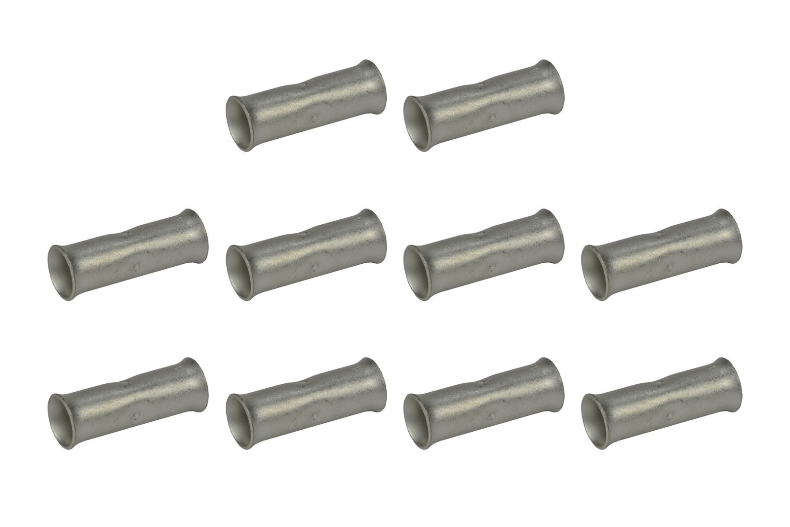 1/0 AWG TEMCo Butt Splice Connector Tin Plated Copper Uninsulated Gauge. 10 Pack