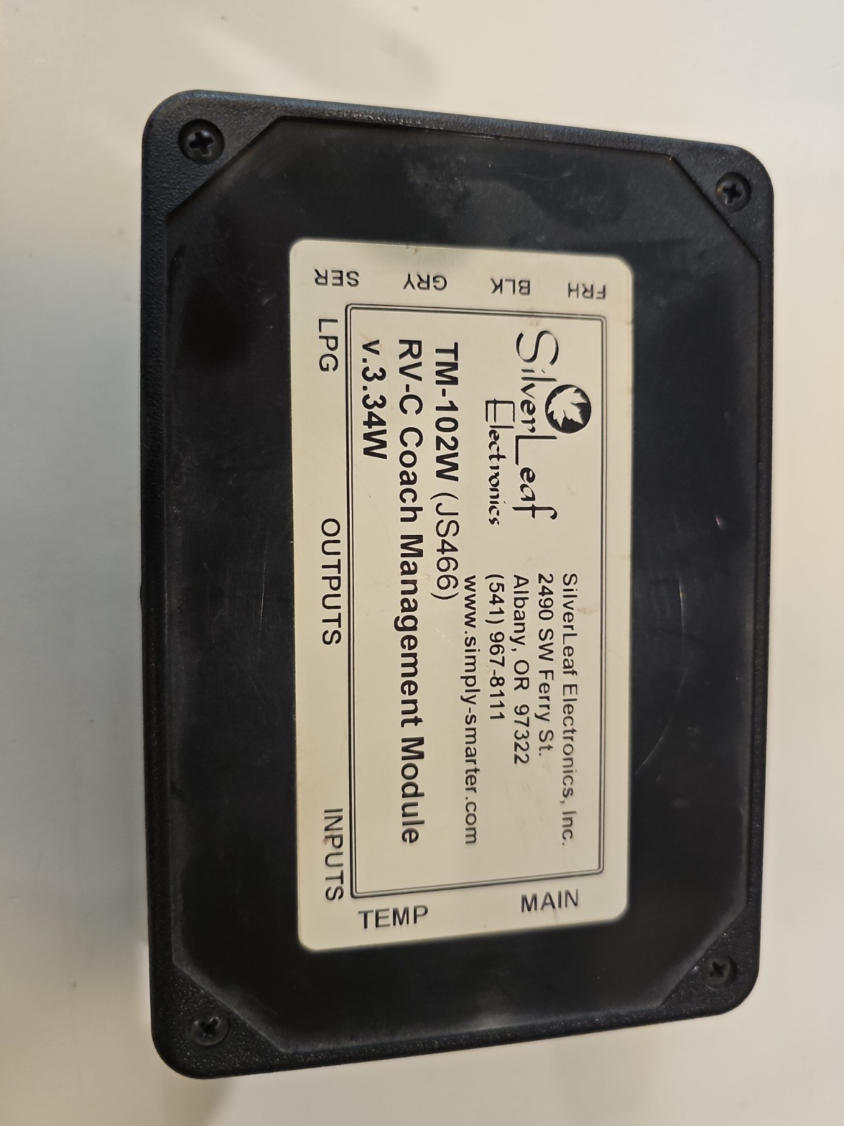 Silverleaf TM-102 Coach Management Module Silverleaf TM-102 Coach Management Module