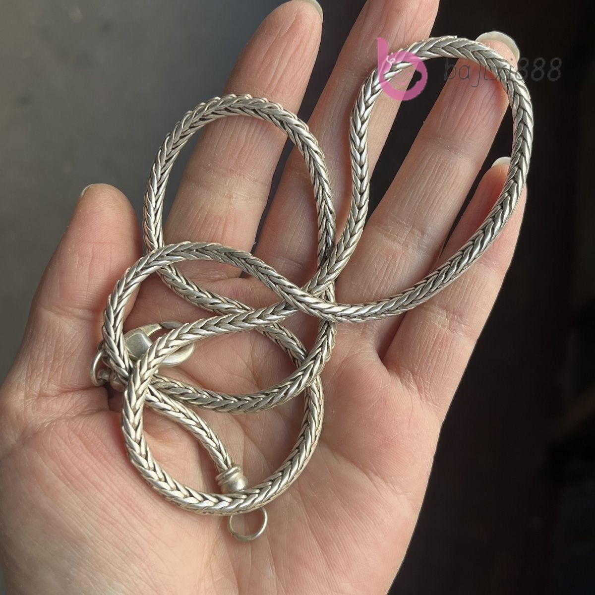 Collection Chinese Tibet Silver Carved Long Amulet Necklace