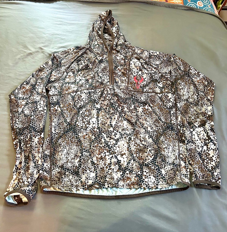 Badlands Stealth Hoodie Mens Approach Camo 1/2 Zip Hunting Pullover Large Badlands Stealth Hoodie Mens Approach Camo 1/2 Zip Hunting Pullover Large