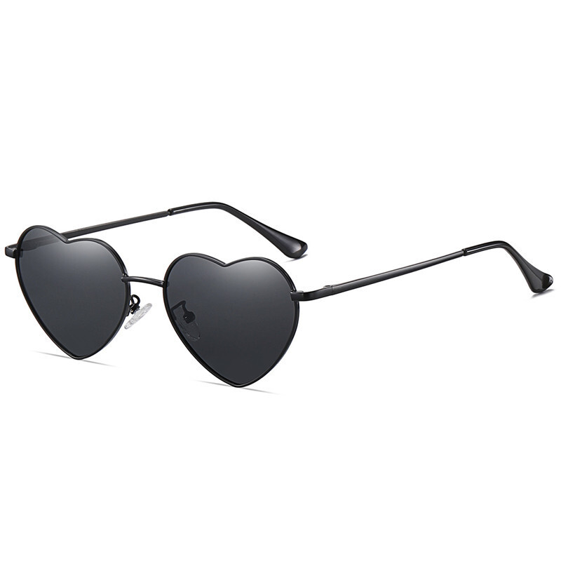 Polarized Heart Shaped Sunglasses Women Men Cute Retro Funny Party Sun Glasses