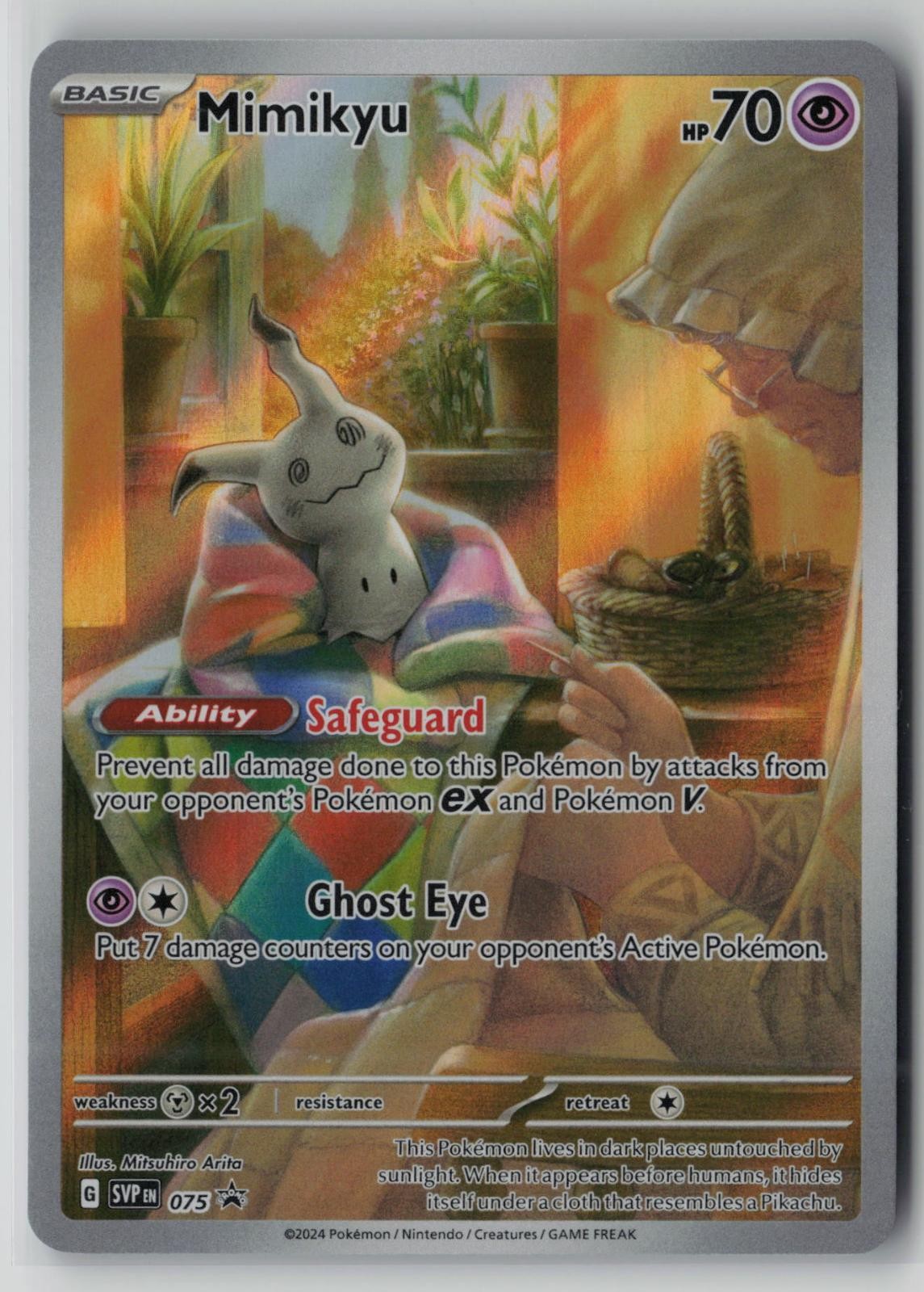 Mimikyu 075 P Scarlet & Violet Promo NM/M ED1 Holo