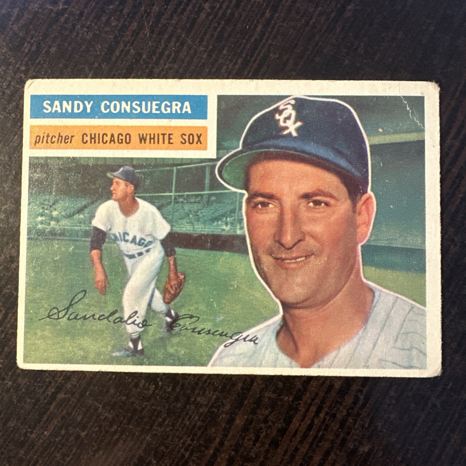 1956 TOPPS #265 SANDY CONSUEGRA GB G-VG *Hot Corner Vintage* B