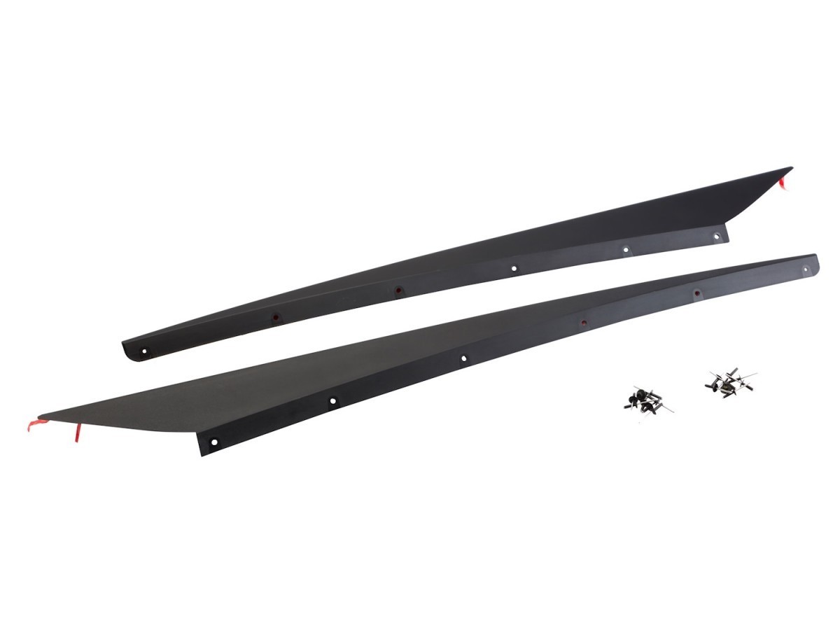 OEM Chevrolet Corvette Rocker Panel Extensions In Matte Black