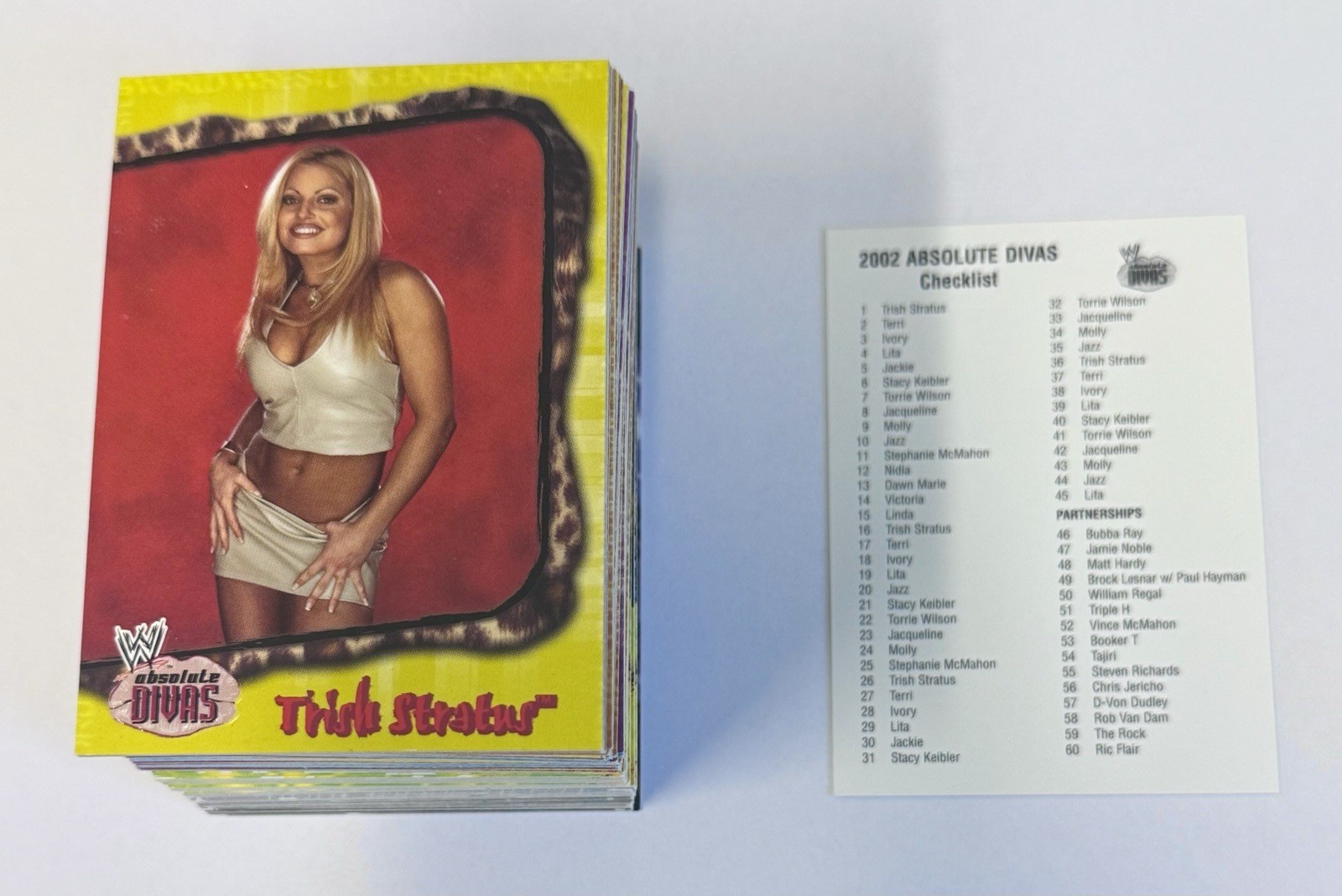 2002 FLEER WWF WWE WORLD WRESTLING ABSOLUTE DIVAS COMPLETE BASE SET 1-100