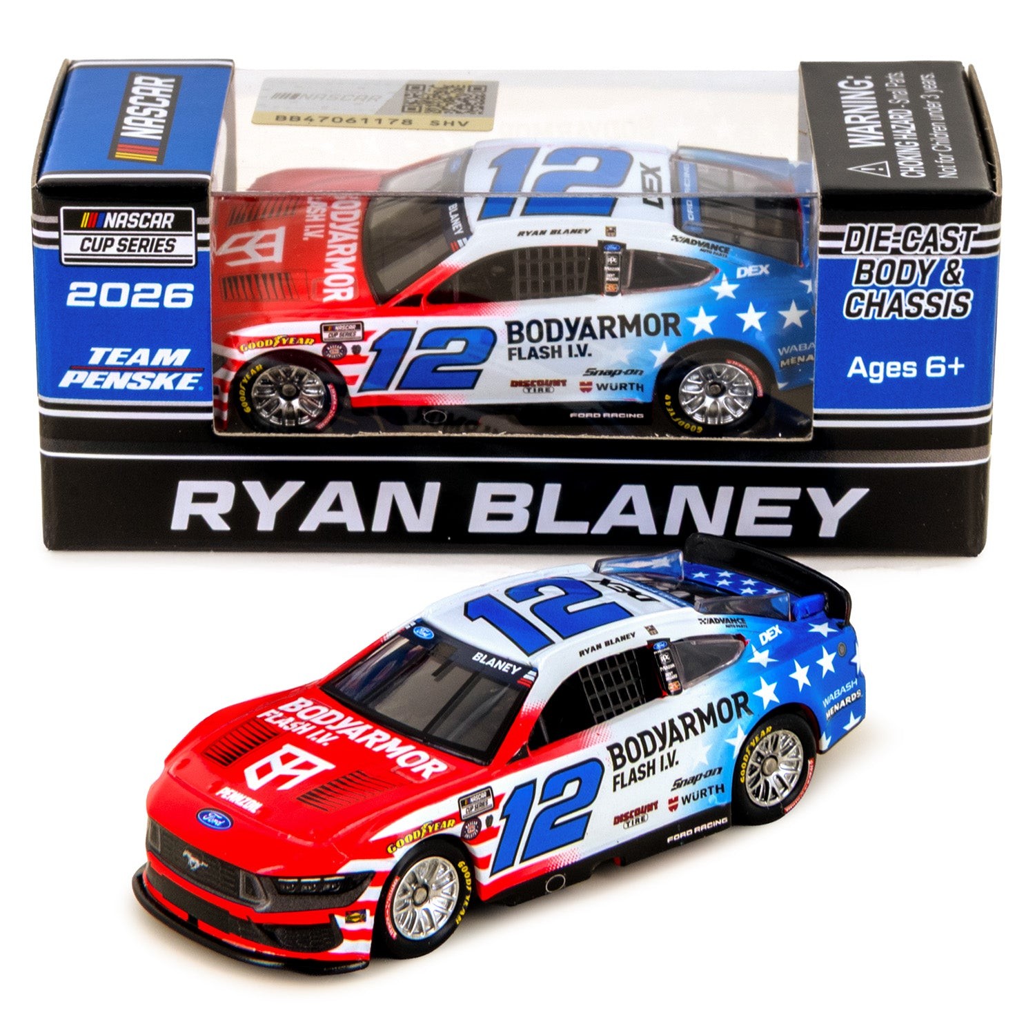 Ryan Blaney BodyArmor Patriotic 1:64 2026 Diecast Car