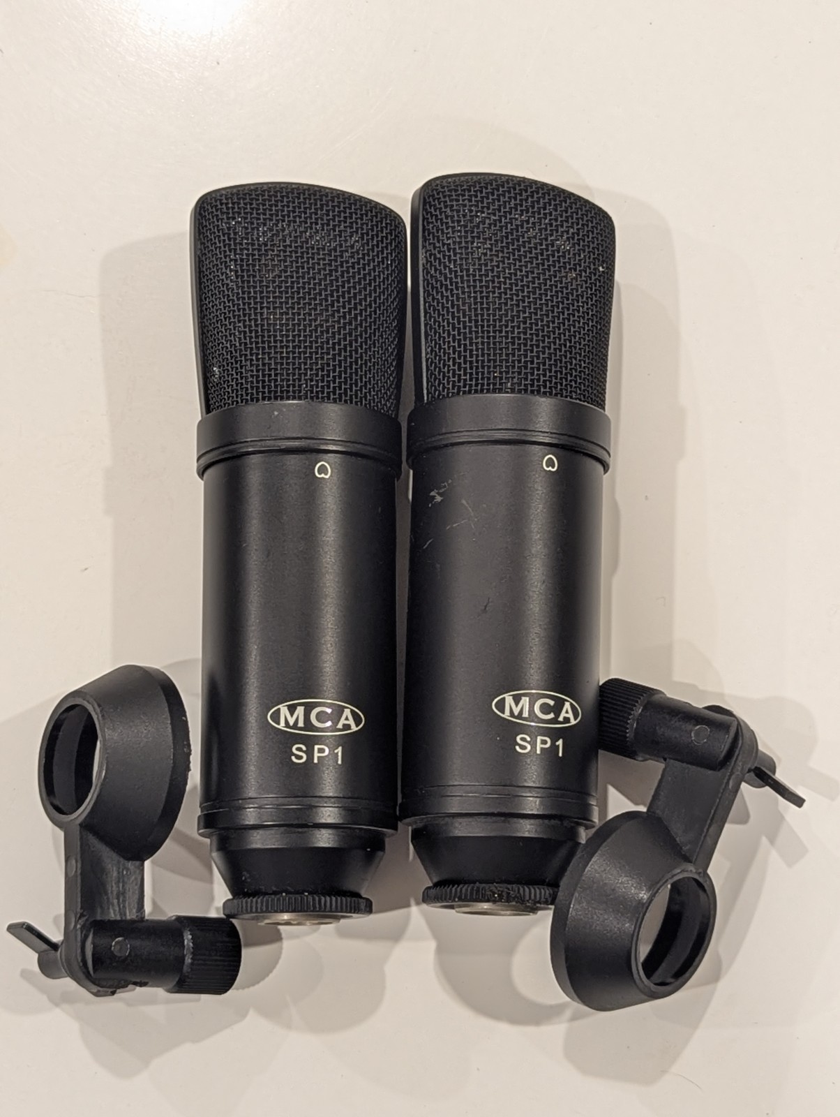 MCA SP1 Stereo Pair Mics - Upgraded Polystyrene C13 Gate Caps & Gutted Grille