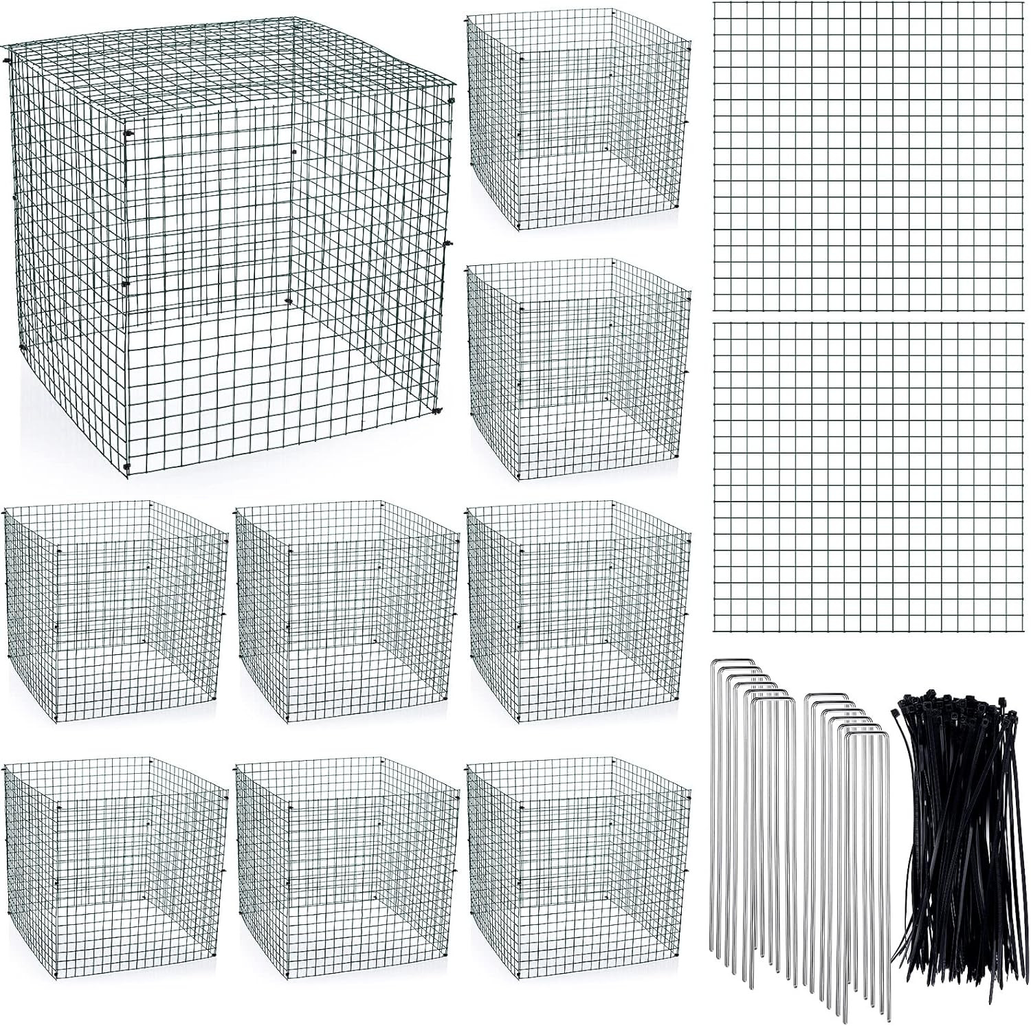 10 Pack Small Wire Plant Protectors Square Plant Protectors from Animals