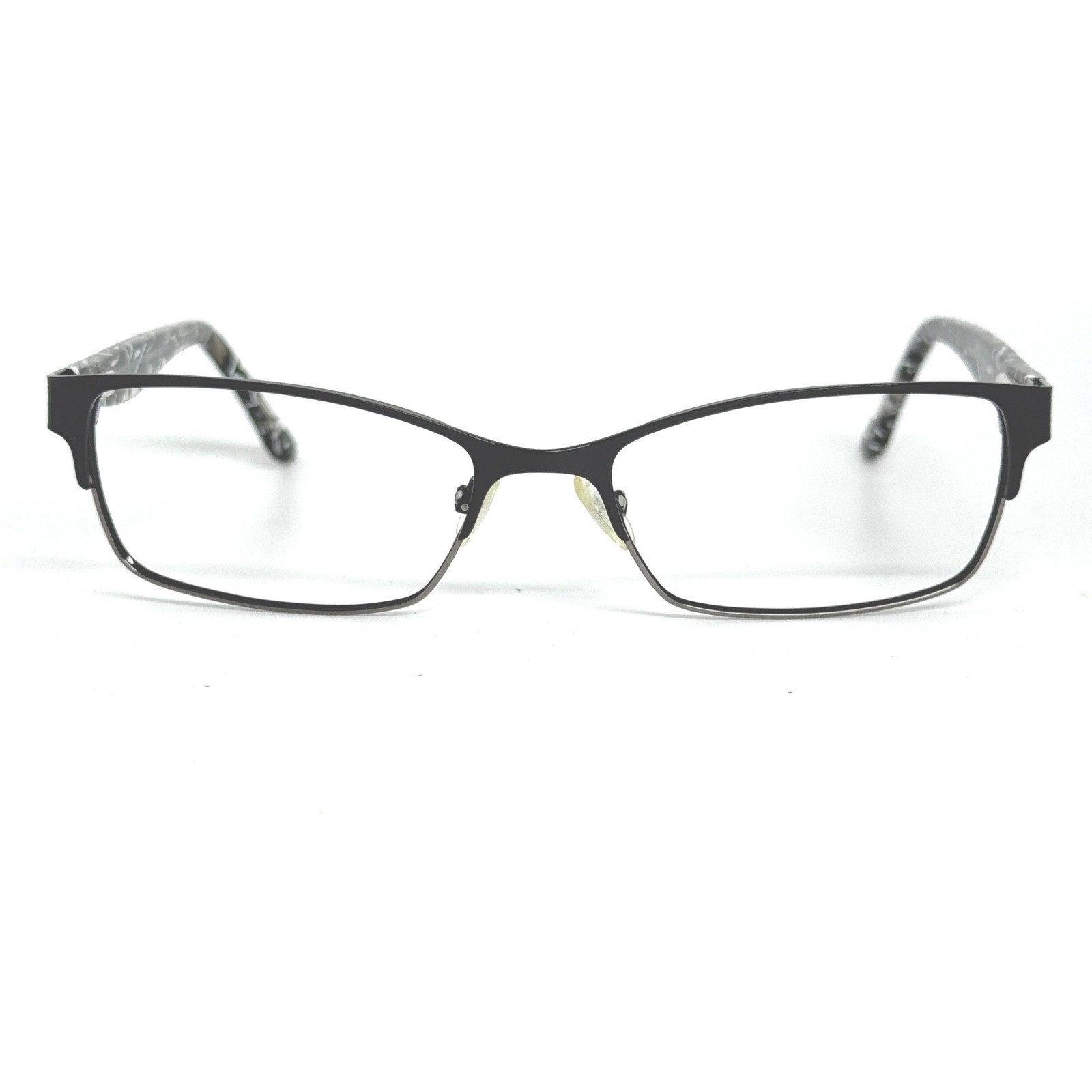 BCBGMAXAZRIA Women\'s Eyeglasses Black White Patterned Full Rim 54 17 135mm 21291