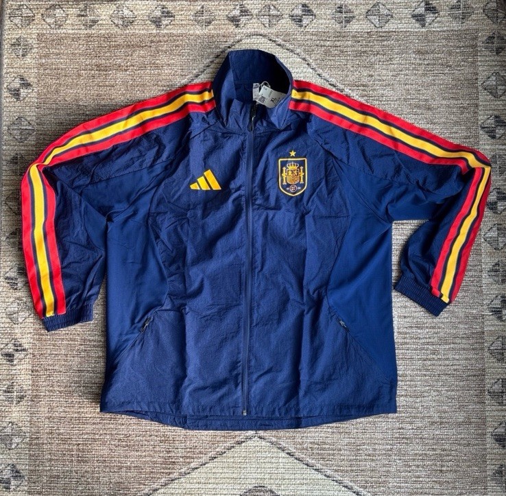 Adidas Spain National Team 2026 Full Zip Anthem Jacket Men’s Size XL JZ2253