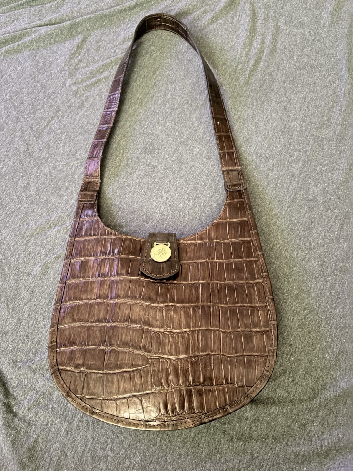 Authentic Mulberry Brown Vintage Hobo Style Bag