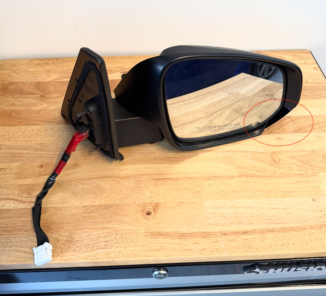 2023-2024 Toyota 4Runner TRD Pro Passenger Mirror Assembly (87910-35C21)