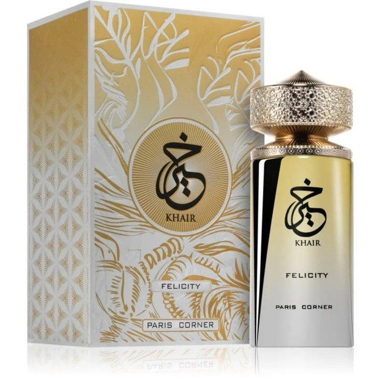 Paris Corner Khair Felicity -Champagne,Cassis, Rose,Vanilla,Musk, 3.4 oz, Unisex