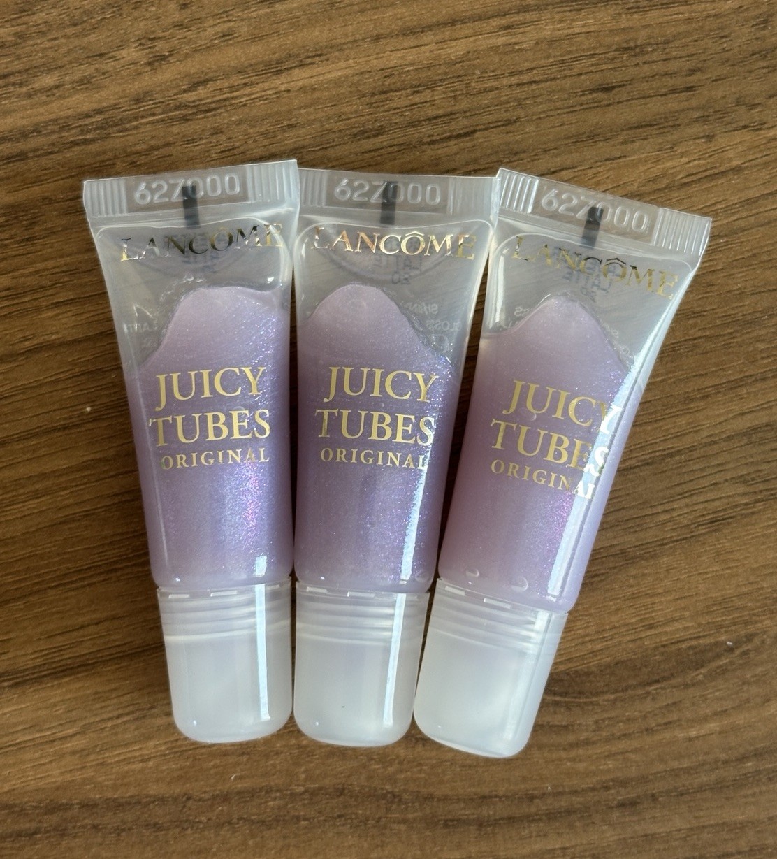 3 x Lancome Juicy Tubes Original Lip Gloss 20 Lavender Latte .23oz/7ml Ea NEW