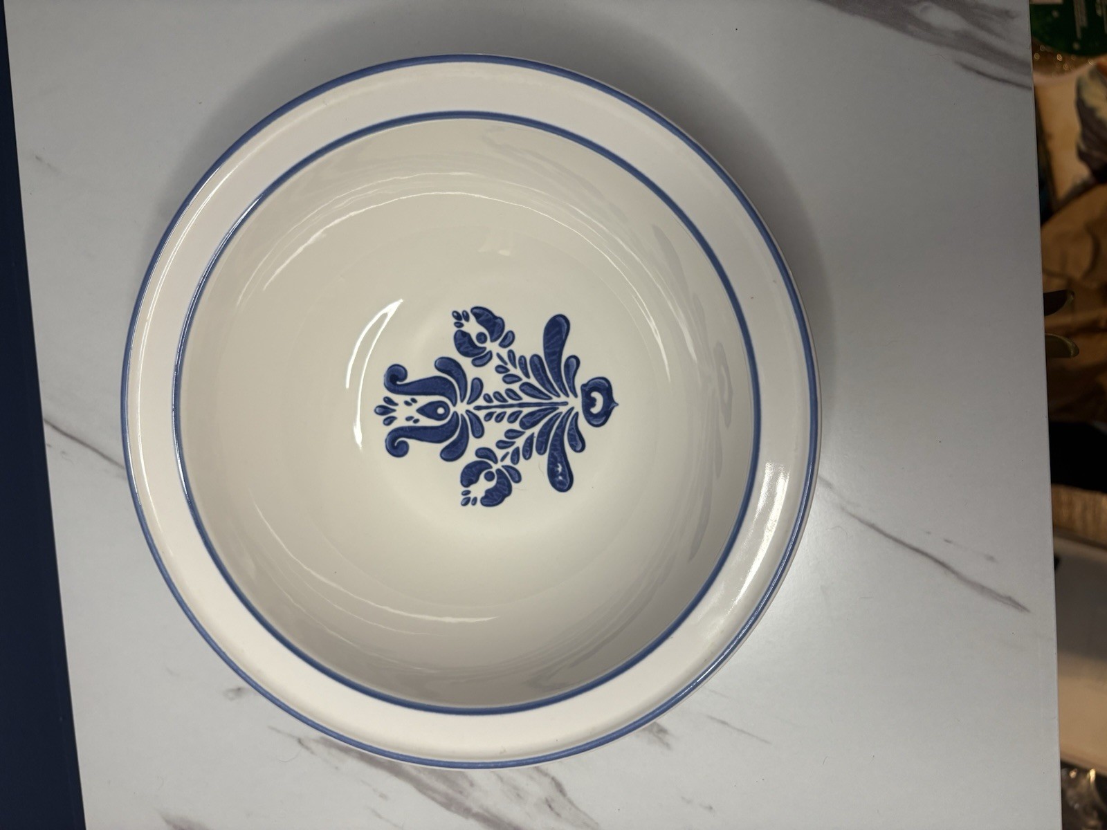 Vintage Pflatzgraff Blue Village Bowl