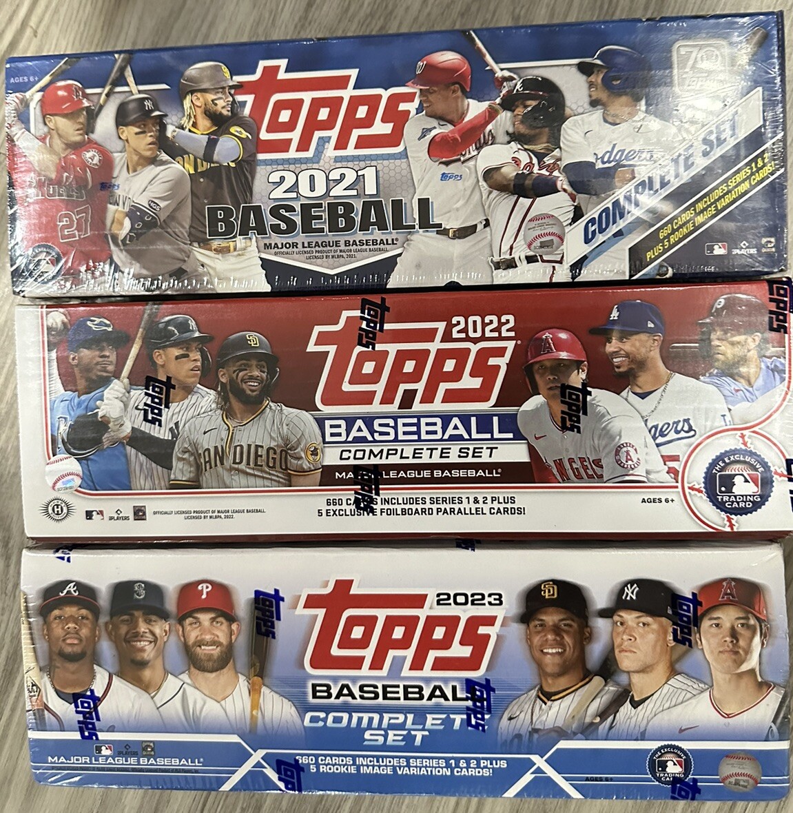 2021 2022 2023 Topps Baseball Sealed Set Series 1 And 2 Lot 2021 2022 2023 Topps Baseball Sealed Set Series 1 And 2 Lot