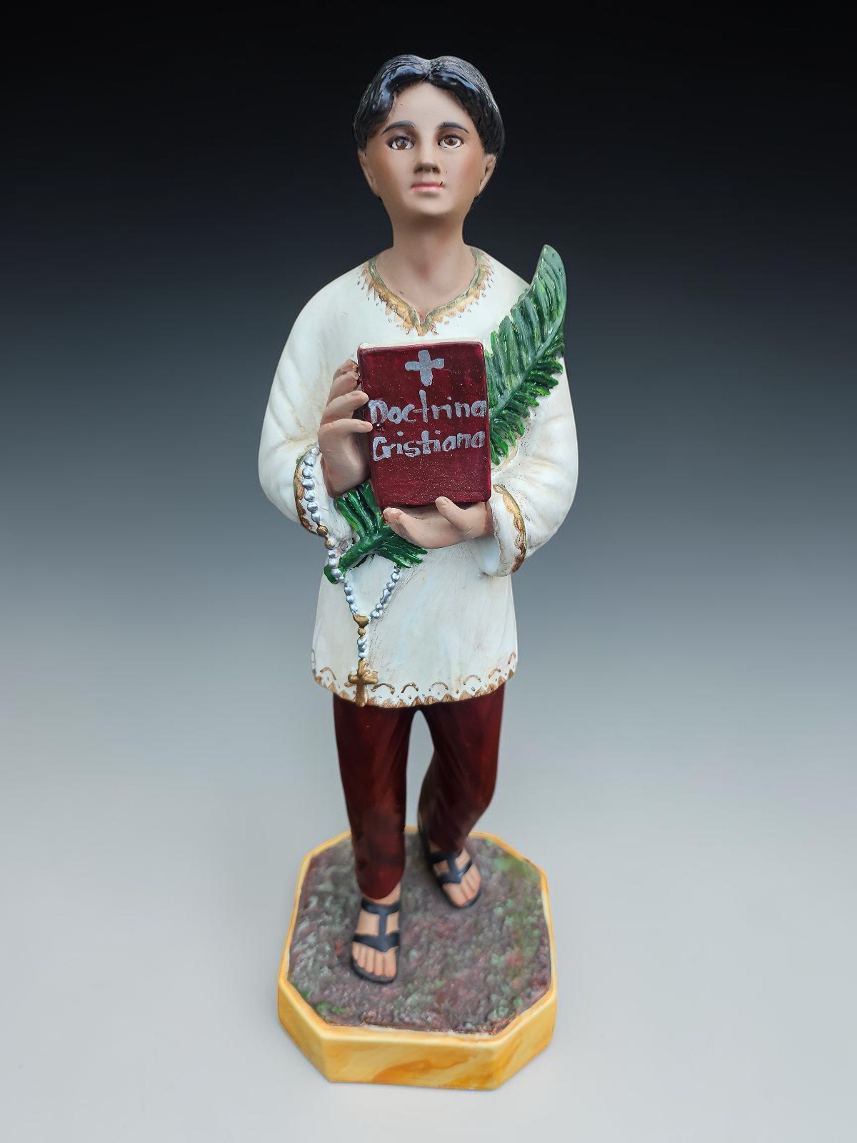 Vintage Saint San PEdro Calungsod statue figurine religious art Vintage Saint San PEdro Calungsod statue figurine religious art
