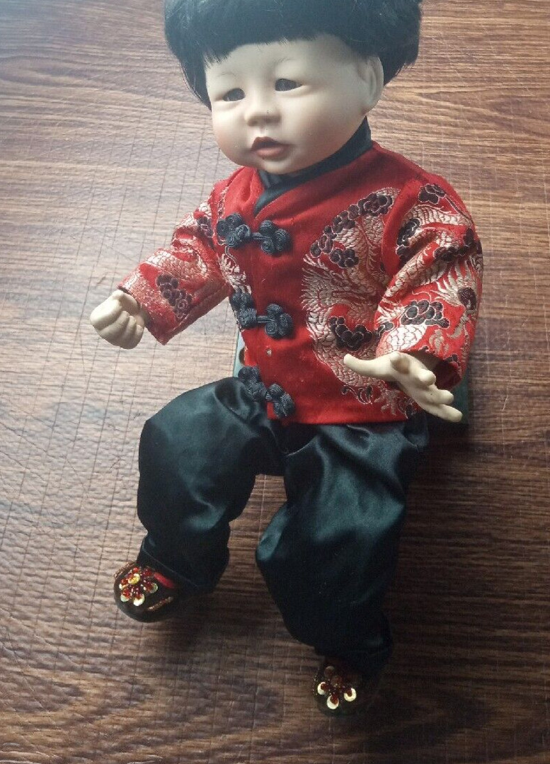 Fabulous Vintage 1989 Bisque Asian Chen Doll Signed Kathy Hippensteel Fabulous Vintage 1989 Bisque Asian Chen Doll Signed Kathy Hippensteel