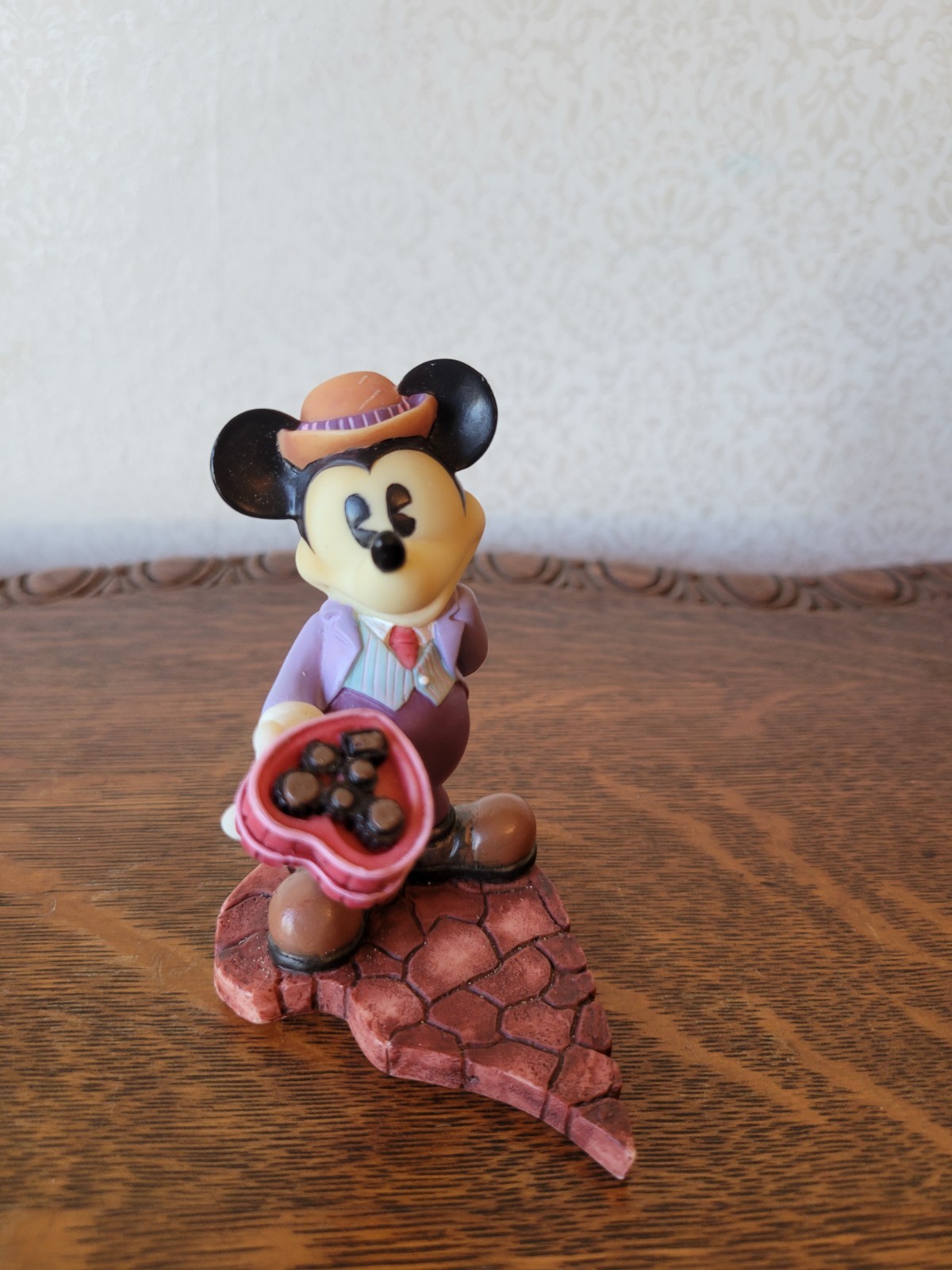 Vintage Enesco Disney Mickey Mouse Figurine I\'m In Love With You 292915 New NWOB