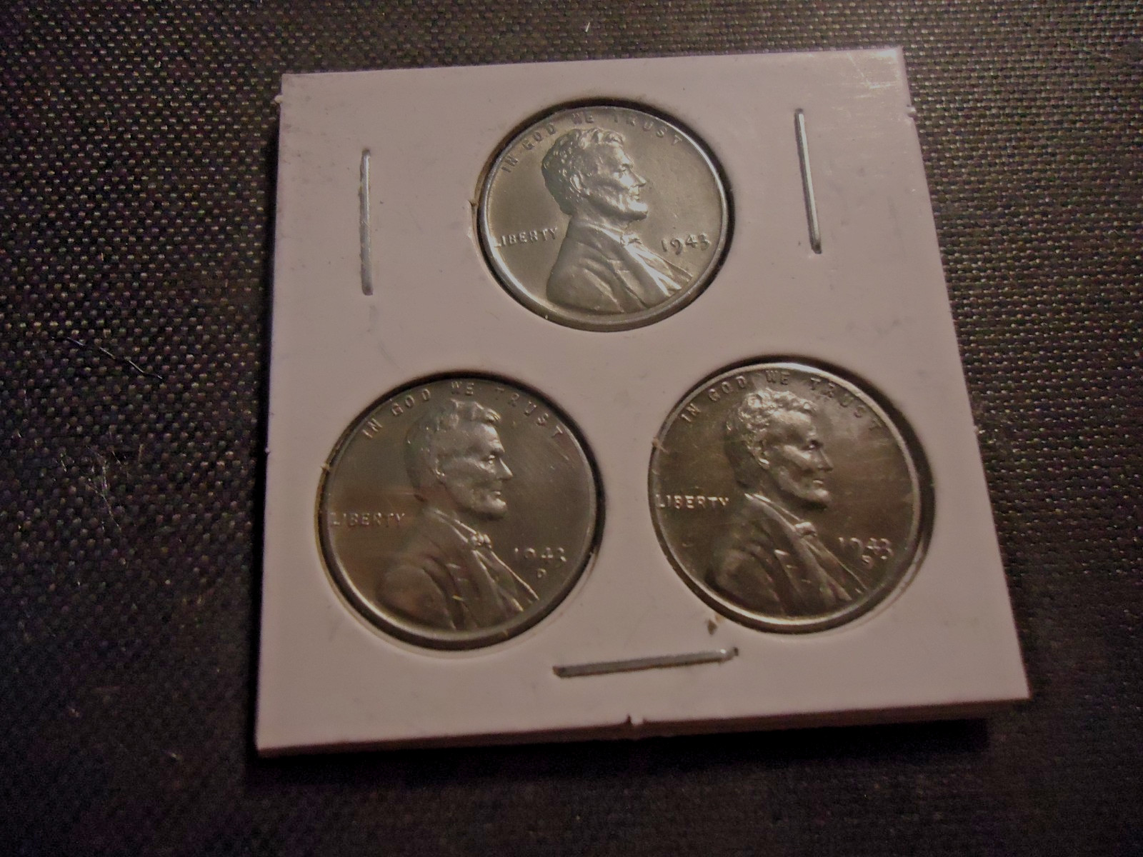 1-set-1943 p-d-s steel lincoln wheat pennies flip #nn9 1-set-1943 p-d-s steel lincoln wheat pennies flip #nn9