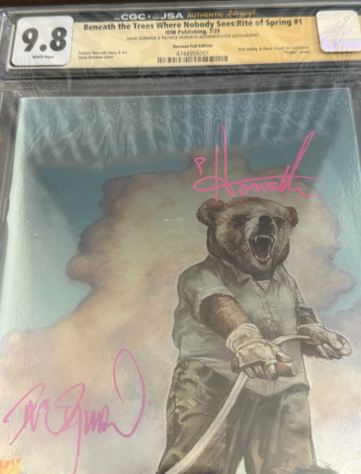 BENEATH THE TREES WHERE NOBODY SEES RITE OF SPRING #1 FOIL SIGNED DORMAN/HORVATH BENEATH THE TREES WHERE NOBODY SEES RITE OF SPRING #1 FOIL SIGNED DORMAN/HORVATH