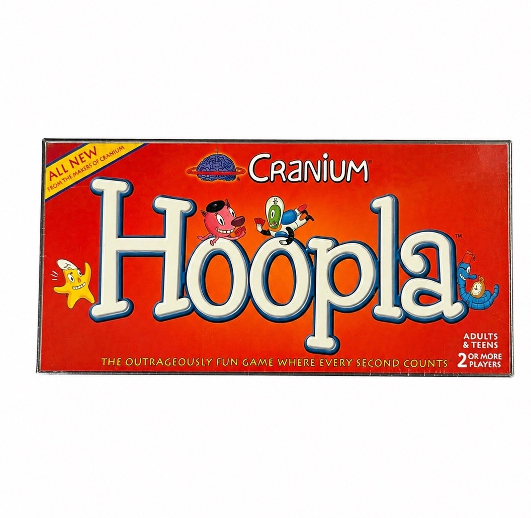 2002 Cranium Hoopla Board Game New Factory Sealed Adults Teens Party Game