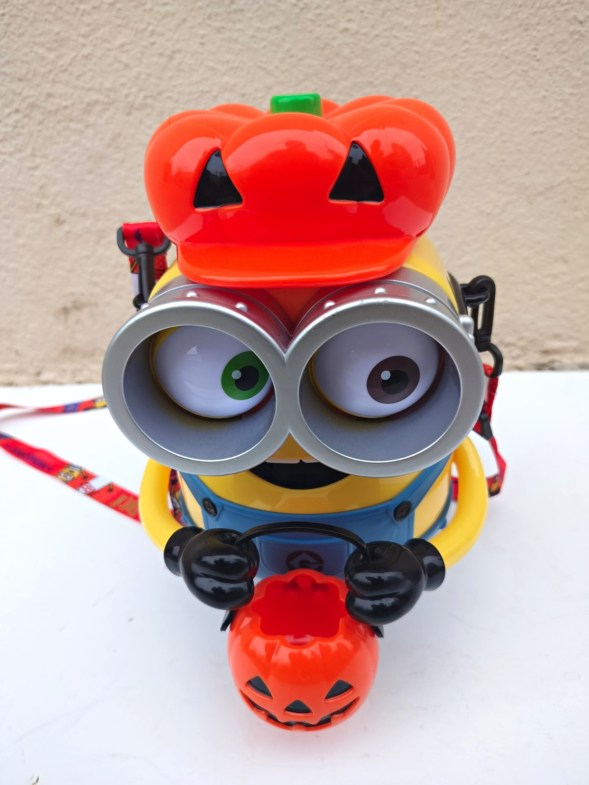Minions Minion Halloween Pumpkin Backpack Multicolor Plastic 11in x 8in Minions Minion Halloween Pumpkin Backpack Multicolor Plastic 11in x 8in