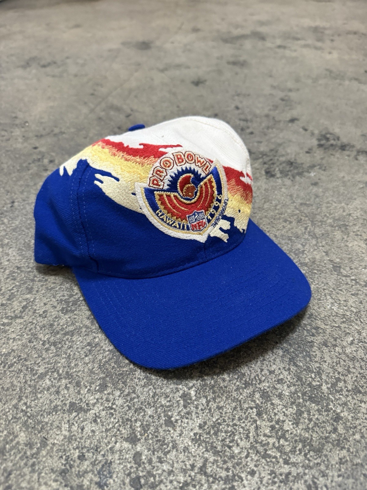 Vintage 1996 Pro Bowl Logo Athletic Splash Hat Snapback