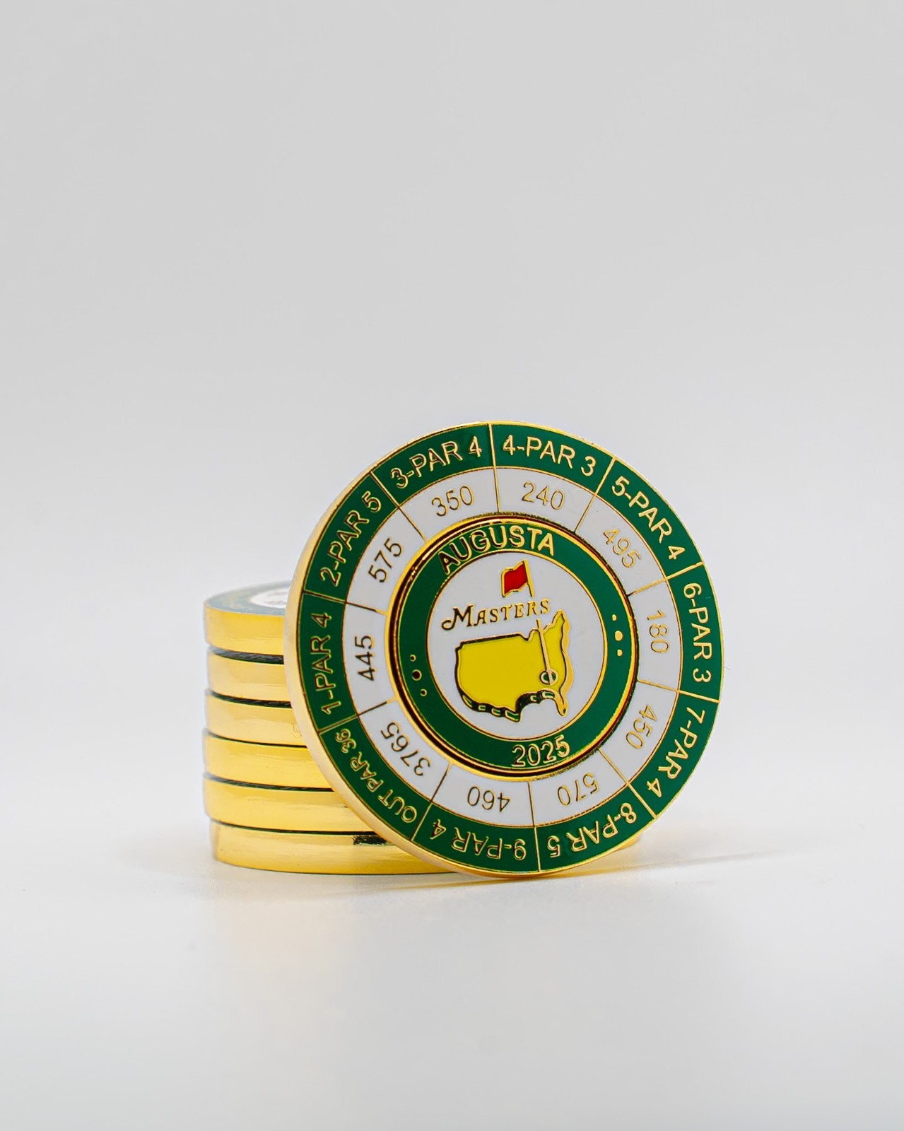 (4 Pack) 2025 Masters Tournament Coin and Magnetic Ball Marker Augusta National (4 Pack) 2025 Masters Tournament Coin and Magnetic Ball Marker Augusta National