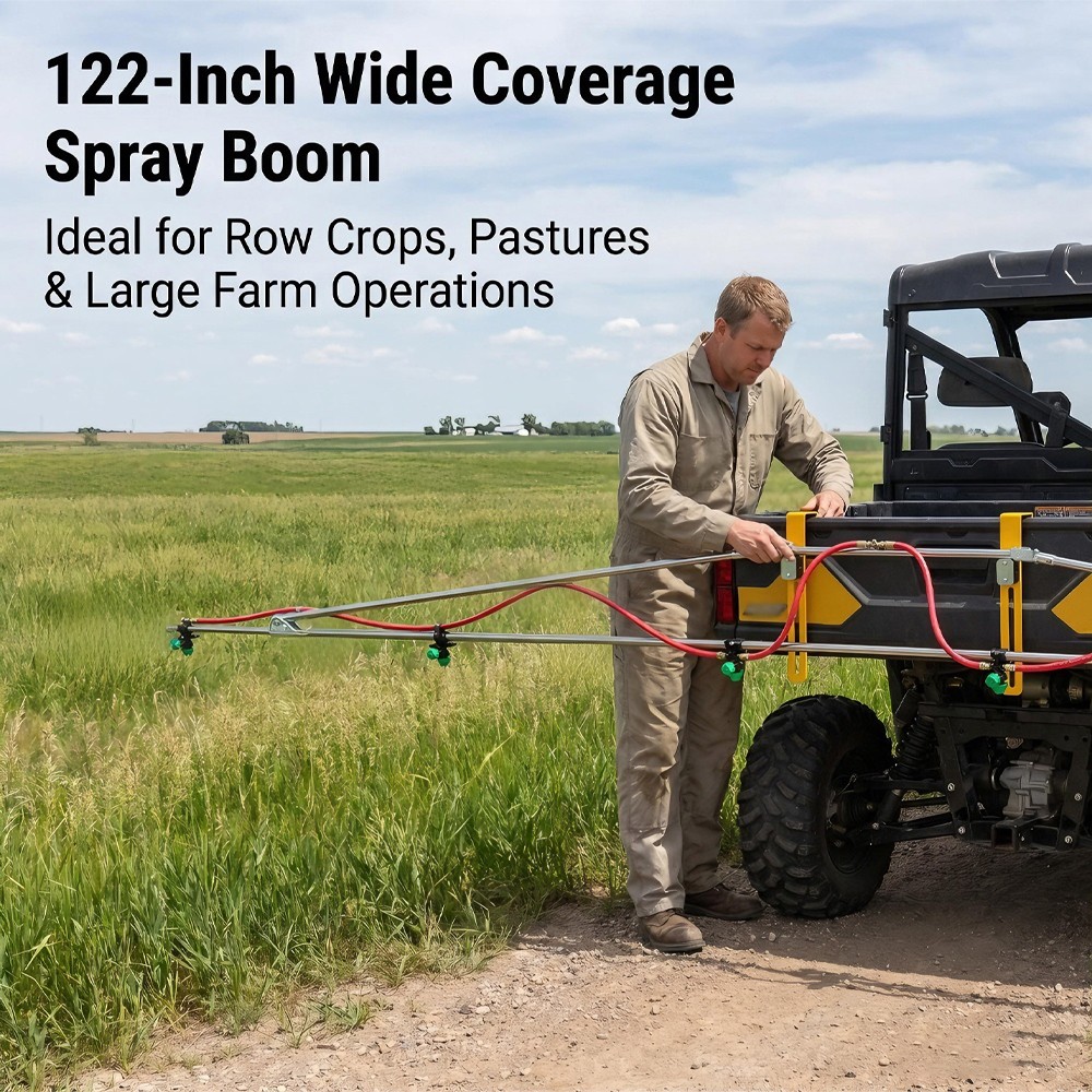 6-Nozzle Folding Sprayer Boom Universal For ATV & UTV Farm Spraying Equipment 6-Nozzle Folding Sprayer Boom Universal For ATV & UTV Farm Spraying Equipment