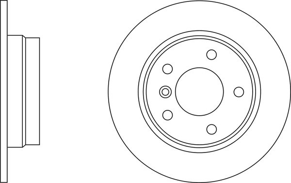 2x Apec Blue Rear Brake Discs 280mm Fits Bmw Z4 34216752545