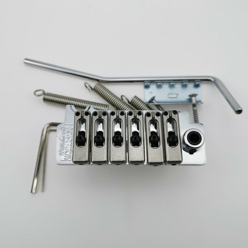 Guitar Tremolo Bridge Wilkinson WVS50IIK Chrome with Matching Satin Saddles