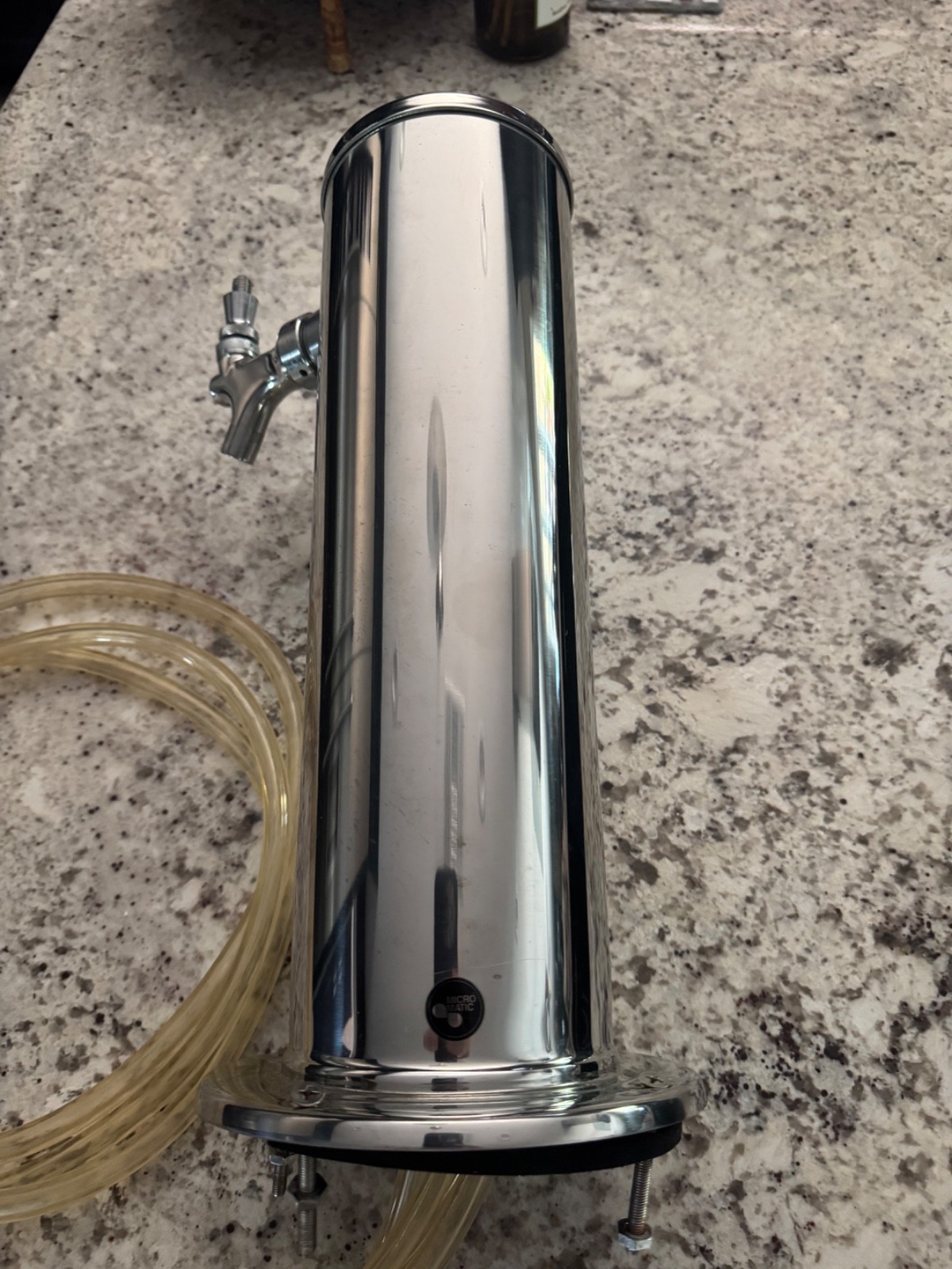 Micro Matic 3 Faucet Beer Dispensing Draft Tower with bonus manifold