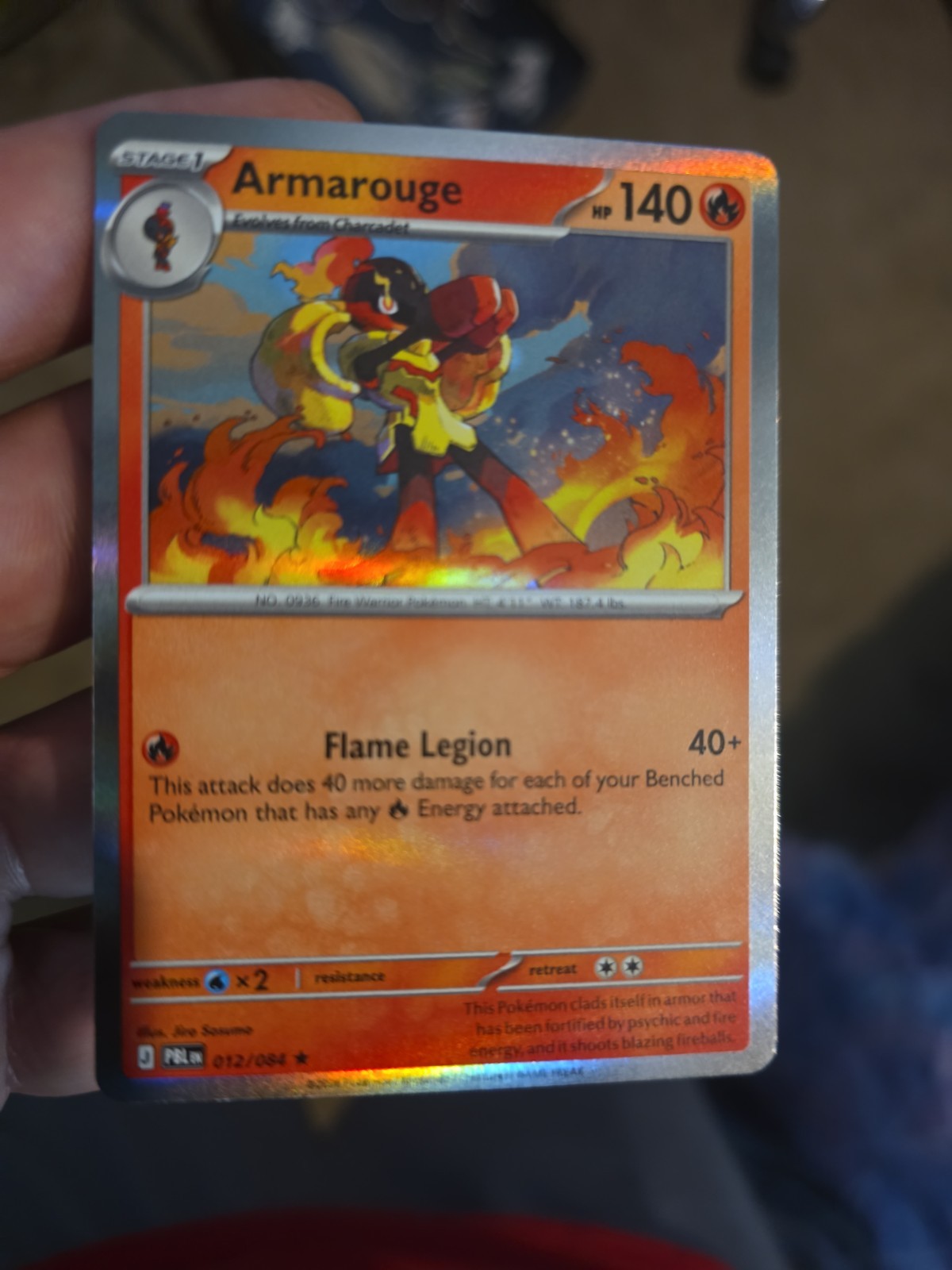 Pokemon TCG Armarouge 012/084 140 HP Stage 1 Regular English 2026