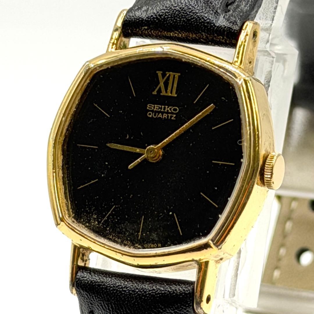 Rare Working Old Vintage Seiko Tank Square Black
