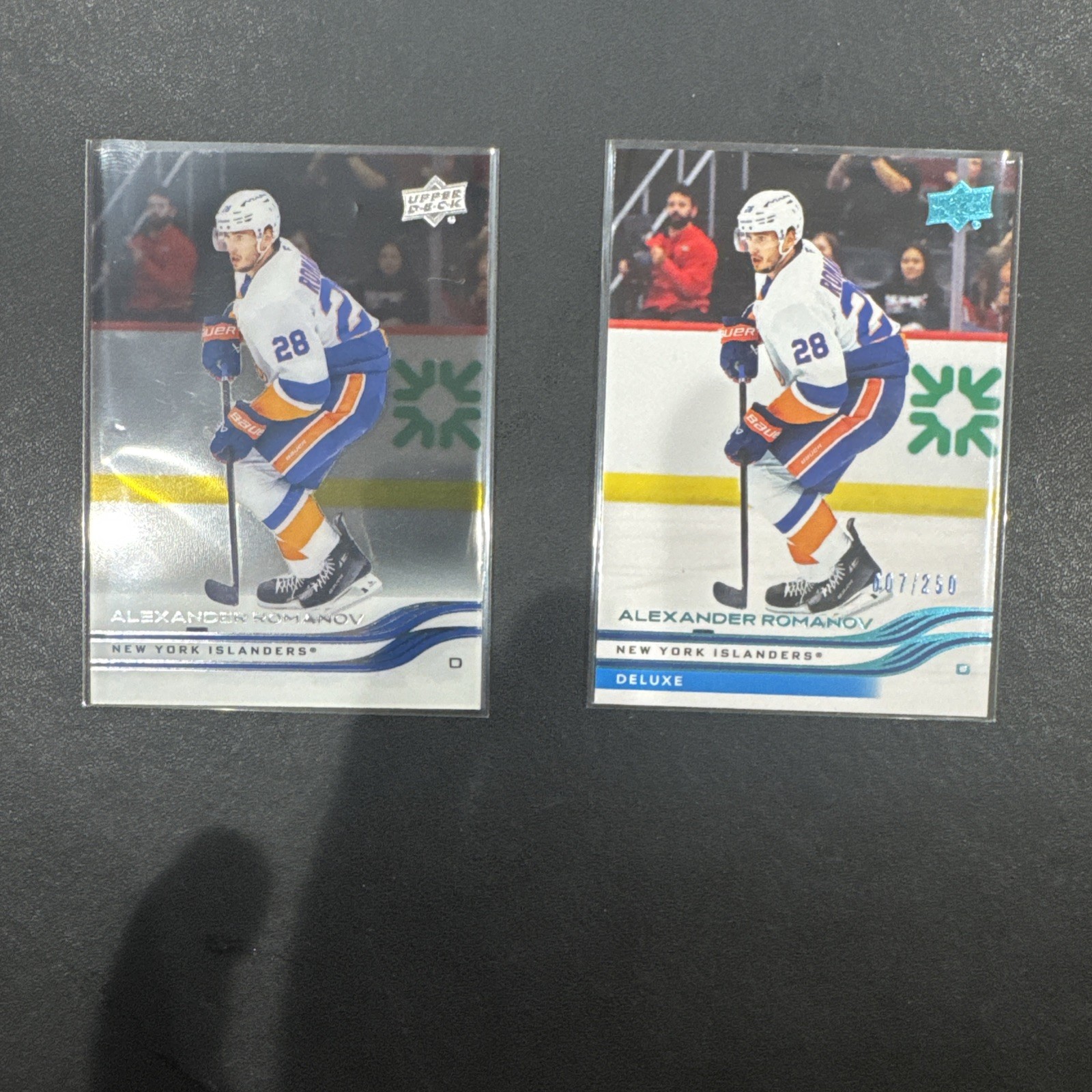 2025-26 UD Extended Alexander Romanov Lot Of 2 Alexander Romanov Clear Cut/delux