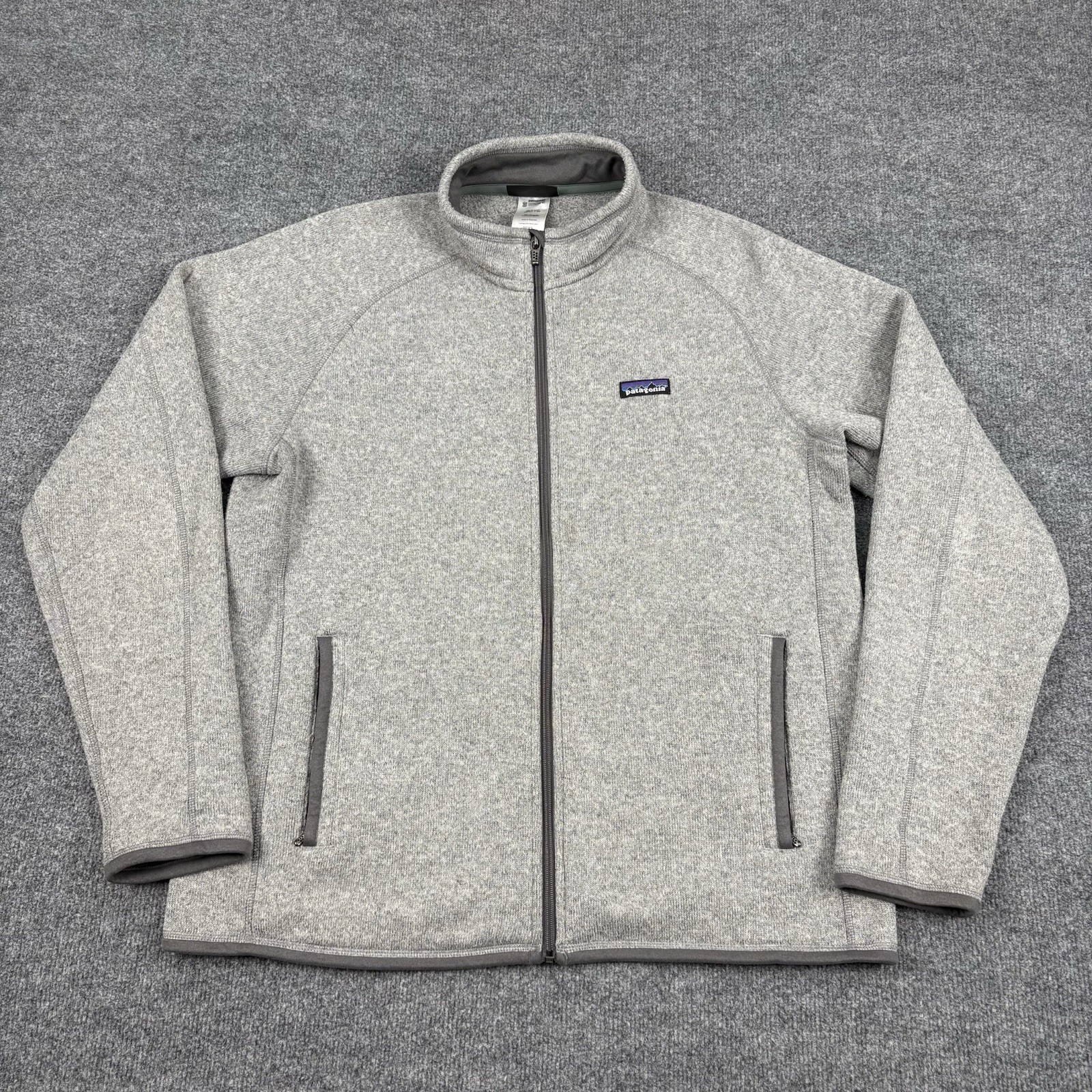 Patagonia Better Sweater Mens Large Gray Fleece Full Zip Jacket Outdoors Hiking