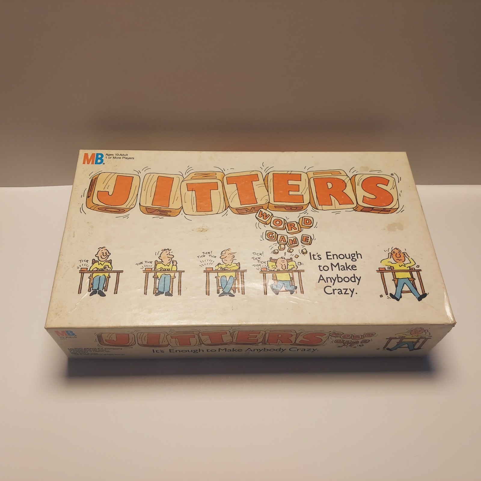 Jitters Word Game, 1986 Milton Bradley, 100% COMPLETE, Timer Works, FAST SHIP