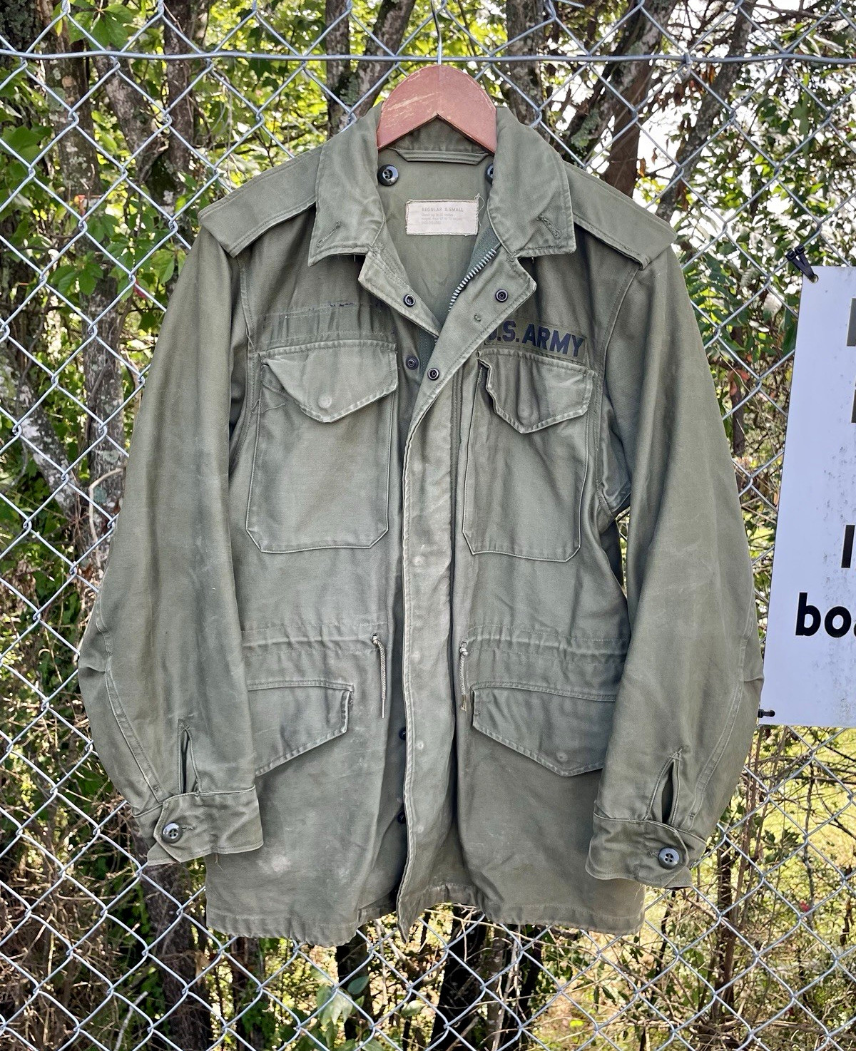 True Vintage 1950s US Army OG-107 Cotton M-1951 Field Jacket/Military Jacket  XS